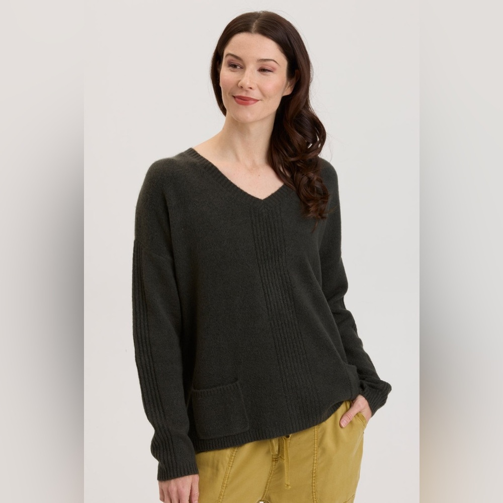 XCVI Gresham V Neck Sweater Shirt